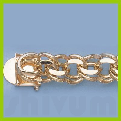 Genuine 7.25" 14k Gold-Yellow 11.6mm Charm Bracelets: Chain Size: 7.25" ; Metal Purity: 14kt ; Brand: Italian ; Metal: Gold-Yellow ; Dimension: 11.6mm ; Chain Type: Charm Bracelets ; Grams Weight: 40 ; Gauge: V398 ; MSRP: $2966