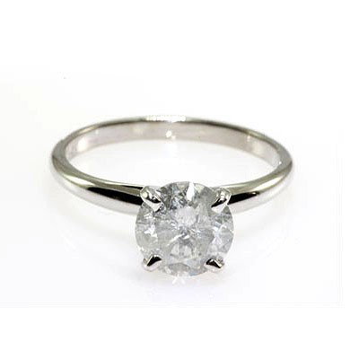 Solitaire Ring Round Diamond 1.72ctw 14k White Gold: Solitaire Ring Round Diamond 1.72ctw 14k White Gold **|**|** Solitaire Ring Round Diamond 1.72ctw 14k White Gold 2.20 grams ; MSRP: $9030