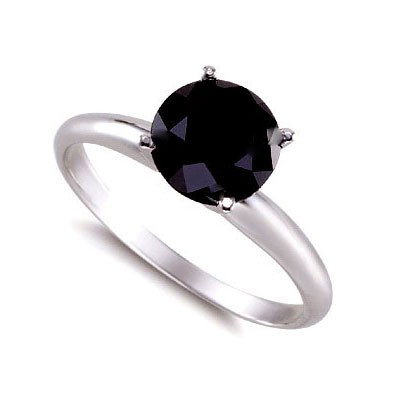 Genuine Black Diamond 3.0 ctw Ring 14K W/Y Gold: Genuine Black Diamond 3.0 ctw Ring 14K W/Y Gold **|**|** 14Kt 3Ct Approx. 9Mm Round Solitaire Ring ; Total CTW: 3; Diamond Count 1: 1 Round Cut ; Diamond CTW 1: 3; Clarity: Opaque ; Clarity Rating: AA