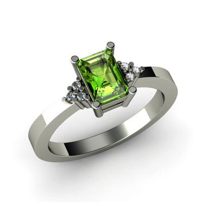 Genuine 0.66 ctw Peridot Diamond Ring 10k: Genuine 0.66 ctw Peridot Diamond Ring 10k **|**|** Mainstone: Peridot ; Metal Purity: 10kt ; Metal: White or Yellow Gold ; Weight(g): 4.04 ; Total CTW: 0.66 ; Diamond Count 1: 6 ROUNDCUT ; Diamond CTW