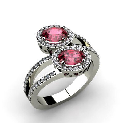 Garnet 1.43 ctw & Diamond Ring 18kt W/Y Gold: Garnet 1.43 ctw & Diamond Ring 18kt W/Y Gold **|**|** Mainstone: Garnet ; Total CTW: 1.43 ; Metal Purity: 18kt ; Metal: W/Y Gold ; Diamond Count 1: 67 Round Cut ; Diamond CTW 1: 0.33 ; Diamond Clarity