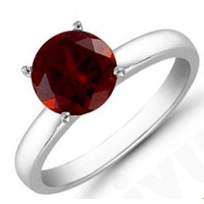 Garnet 5.75 ctw Solitaire Ring 14kt W/Y Gold: Garnet 5.75 ctw Solitaire Ring 14kt W/Y Gold **|**|** Mainstone: Garnet ; Total CTW: 5.75 ; Metal Purity: 14kt ; Metal: W/Y Gold ; Gem Count 1: 1 Round ; Gem Size(mm): approx. 10mm ; Gem Clarity: AA-A