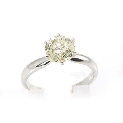 Genuine Solitaire Ring 1.6ctw & Diamond Ring 14KTGold: Genuine Solitaire Ring 1.6ctw & Diamond Ring 14KTGold **|**|** Main Stone: Diamond; Total CTW: 1.6 ctw ; Metal Purity: 14KTGold ; Ring Size: 5.25; Diamond Count 1: 1 RoundCut; Diamond CTW 1: 1.6; Clar