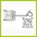 2.00 ctw Princess cut Diamond Stud Earrings I-K, SI-I