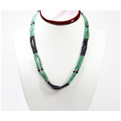 Natural 176.38 ctw Emerald Ruby Bead Necklace: Natural 176.38 ctw Emerald Ruby Bead Necklace **|**|** Jeweler Stone/s: Emerald,Ruby ; Total CTW: 176.38 ; MSRP: $1566