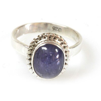Natural Tanzanite 4.74 g Oval Ring .925 Sterling Silver: Natural Tanzanite 4.74 g Oval Ring .925 Sterling Silver **|**|** Natural Tanzanite 4.74 g Oval Ring .925 Sterling Silver ; MSRP: $450