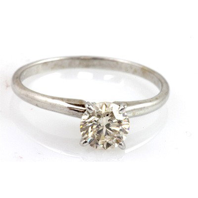 Certified Round SI1/SI2, J-K Solitaire Ring 0.82 ctw: Certified Round SI1/SI2, J-K Solitaire Ring 0.82 ctw **|**|** Certified Round Brilliant Solitaire Ring 0.82 ctw 14kt White Gold SI1/SI2, J-K ; MSRP: $5042