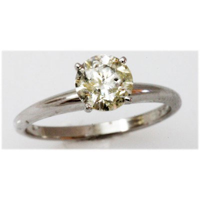 1.01ctw Diamond Solitaire 14k White Gold Ring: 1.01ctw Diamond Solitaire 14k White Gold Ring **|**|** ; MSRP: $4313