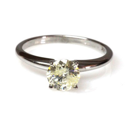 Genuine 0.90 ctw Solitaire Round Ring, K-L, I1-I2: Genuine 0.90 ctw Solitaire Round Ring, K-L, I1-I2 **|**|** ; MSRP: $6174