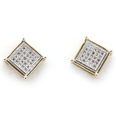 Genuine 0.15 ctw Diamond Square Invisible Earring 14k: Genuine 0.15 ctw Diamond Square Invisible Earring 14k **|**|** Main Stone: White Diamond ; Cut Style: Invisible ; Total Carat Weight: 0.15; Jewelry Style: Square Invisible ; Metal Purity: 14K ; Metal: