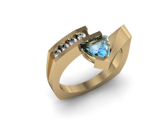 Genuine 0.79 ctw Topaz Trillion Diamond Ring 10k: Genuine 0.79 ctw Topaz Trillion Diamond Ring 10k **|**|** Mainstone: Topaz ; Metal Purity: 10kt ; Metal: White or Yellow Gold ; Weight(g): 6.584 ; Total CTW: 0.79 ; Diamond Count 1: 5 ROUND CUT ; Diam