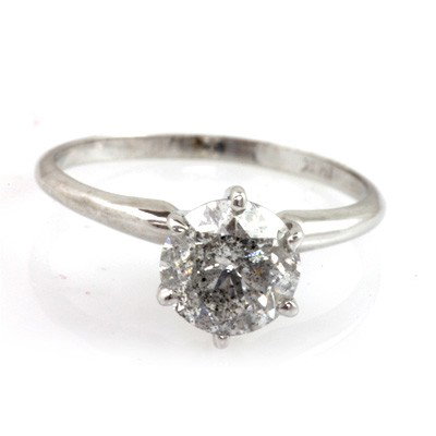 Certified Round I1/I2, H Solitaire Ring 1.75 ctw: Certified Round I1/I2, H Solitaire Ring 1.75 ctw **|**|** Certified Round Brilliant Solitaire Ring 1.75 ctw 14kt White Gold I1/I2, H ; MSRP: $10763