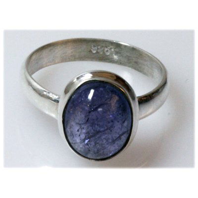 Natural 3.74 g Tanzanite Oval .925 Sterling Silver Ring: Natural 3.74 g Tanzanite Oval .925 Sterling Silver Ring **|**|** ; MSRP: $400