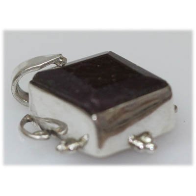 Natural 36.00 Ctw Ruby Square Pendant .925 Sterling: Natural 36.00 Ctw Ruby Square Pendant .925 Sterling **|**|** ; MSRP: $200