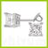 2.00 ctw Princess cut Diamond Stud Earrings I-K, SI-2