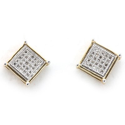 Genuine 0.15 ctw Diamond Square Invisible Earring 14k: Genuine 0.15 ctw Diamond Square Invisible Earring 14k **|**|** Main Stone: White Diamond ; Cut Style: Invisible ; Total Carat Weight: 0.15; Jewelry Style: Square Invisible ; Metal Purity: 14K ; Metal: