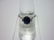NATURAL 10.25 CTW SAPPHIRE AND DIAMOND RING .925 STERLI
