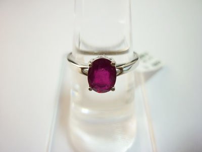 NATURAL 9.75 CTW RUBY RING .925 STERLING SILVER: NATURAL 9.75 CTW RUBY RING .925 STERLING SILVER **|**|** NATURAL 9.75 CTW RUBY RING .925 STERLING SILVER ; MSRP: $200