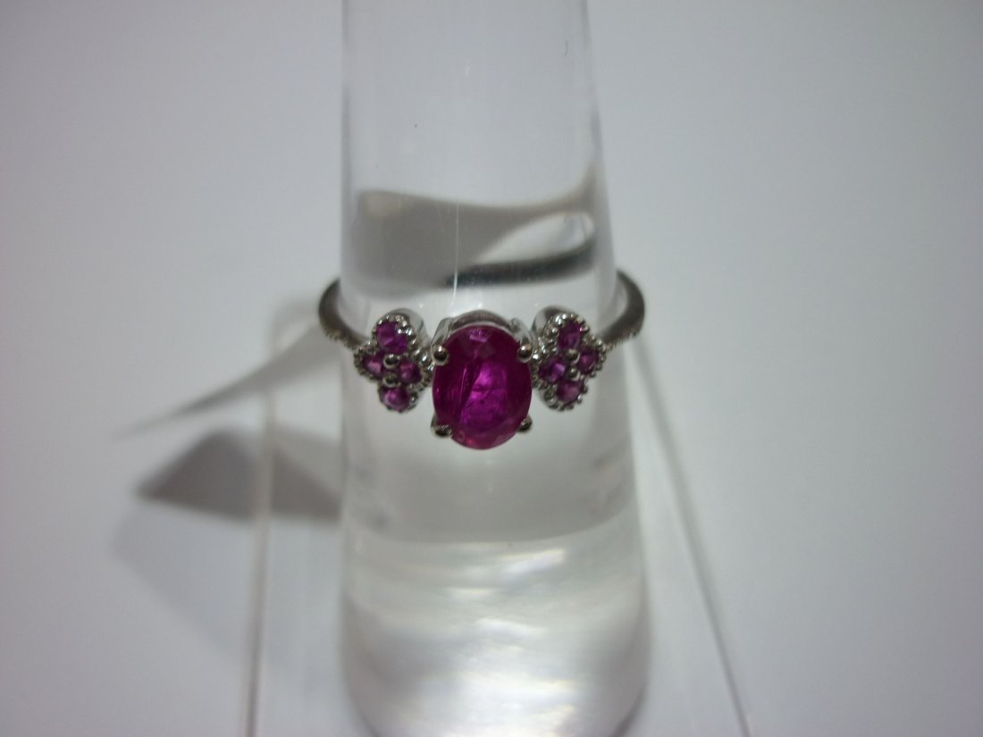 NATURAL 14.75 CTW RUBY RING .925 STERLING SILVER: NATURAL 14.75 CTW RUBY RING .925 STERLING SILVER **|**|** NATURAL 14.75 CTW RUBY RING .925 STERLING SILVER ; MSRP: $250