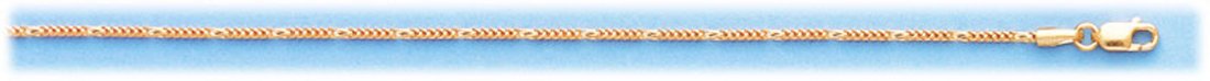 GENUINE 16" 14K ITALIAN GOLD FIGARO FRANCO CHAIN: GENUINE 16" 14K ITALIAN GOLD FIGARO FRANCO CHAIN **|**|** GENUINE 16" 14K ITALIAN GOLD FIGARO FRANCO CHAIN; YELLOW GOLD; GAUGE: 040; 1.3mm; 4.7 GRAMS ; MSRP: $645
