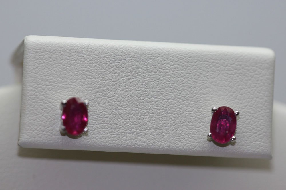 6.00 CTW RUBY EARINGS .925 STERLING SILVER: 6.00 CTW RUBY EARINGS .925 STERLING SILVER **|**|** 6.00 CTW RUBY EARINGS .925 STERLING SILVER ; MSRP: $150