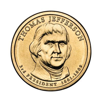 Presidential Dollars Thomas Jefferson 2007-P 100 pcs: Presidential Dollars Thomas Jefferson 2007-P 100 pcs **|**|** Presidential Dollars Thomas Jefferson 2007-P 100 pcs ; MSRP: $1110
