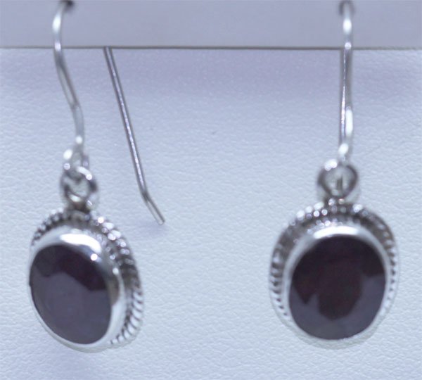 24.70 CTW RUBY EARRINGS .925 STERLING SILVER: 24.70 CTW RUBY EARRINGS .925 STERLING SILVER **|**|** 24.70 CTW RUBY EARRINGS .925 STERLING SILVER ; MSRP: $75