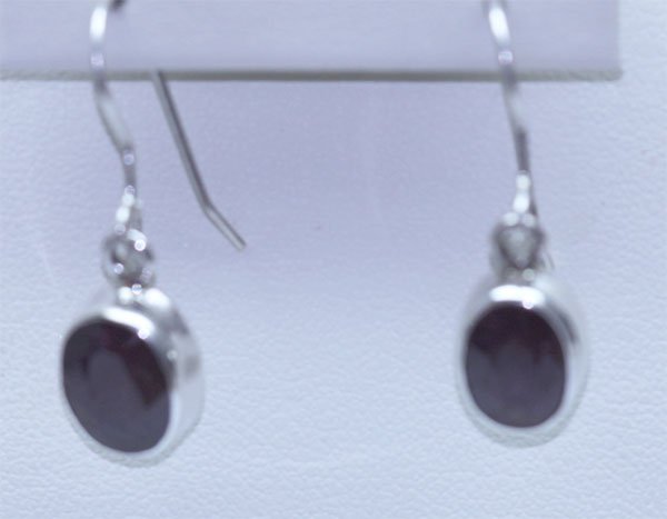 18.65 CTW RUBY EARRINGS .925 STERLING SILVER: 18.65 CTW RUBY EARRINGS .925 STERLING SILVER **|**|** 18.65 CTW RUBY EARRINGS .925 STERLING SILVER ; MSRP: $75