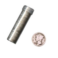 90% Silver Mercury Dimes Roll (50 pcs.): 90% Silver Mercury Dimes Roll (50 pcs.) **|**|** 90% Silver Mercury Dimes Roll (50 pcs.) ; MSRP: $325
