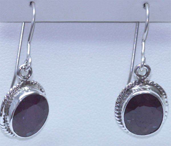 23.65 CTW RUBY EARRINGS .925 STERLING SILVER: 23.65 CTW RUBY EARRINGS .925 STERLING SILVER **|**|** 23.65 CTW RUBY EARRINGS .925 STERLING SILVER ; MSRP: $75