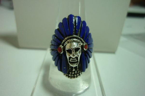 50.00 CTW Skull ring .925 STERLING SILVER: 50.00 CTW Skull ring .925 STERLING SILVER **|**|** 50.00 CTW Skull ring .925 STERLING SILVER ; MSRP: $225