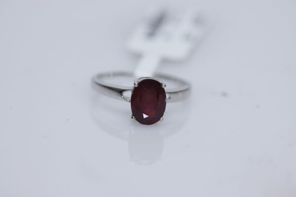 11.75 RUBY RING .925 STERLING SILVER: 11.75 RUBY RING .925 STERLING SILVER **|**|** 11.75 RUBY RING .925 STERLING SILVER; RUBY 2.65 CTW ; MSRP: $375