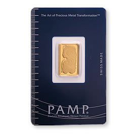 Gold Bars: Pamp Suisse 5 Gram Gold Bar: Gold Bars: Pamp Suisse 5 Gram Gold Bar **|**|** Gold Bars: Pamp Suisse 5 Gram Gold Bar ; MSRP: $1350