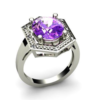 Genuine 4.58 ctw Amethyst Diamond Ring W/Y Gold 10kt: Genuine 4.58 ctw Amethyst Diamond Ring W/Y Gold 10kt **|**|** Mainstone: Amethyst ; Metal: White or Yellow Gold ; Metal Purity: 10kt ; CTW: 4.58 ; Diamond Count 1: 8 ROUNDCUT ; Diamond Count 2: 8 ROUN