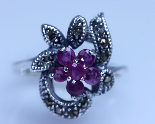 20.40 CTW RUBY ANTIQUE LOOKING JEWELRY .925 : 20.40 CTW RUBY ANTIQUE LOOKING JEWELRY .925 STERLING SI **|**|** 20.40 CTW RUBY RING ANTIQUE LOOKING JEWELRY .925 STERLING SILVER ; MSRP: $200