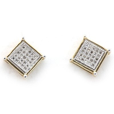 Genuine 0.15 ctw Diamond Square Invisible Earring 14k: Genuine 0.15 ctw Diamond Square Invisible Earring 14k **|**|** Main Stone: White Diamond ; Cut Style: Invisible ; Total Carat Weight: 0.15; Jewelry Style: Square Invisible ; Metal Purity: 14K ; Metal: