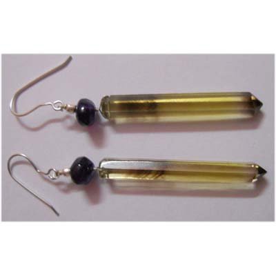 Natural 37.35 ctw Semi Precious Earring .925 Sterling: Natural 37.35 ctw Semi Precious Earring .925 Sterling **|**|** Natural 37.35 ctw Ruby/Tanzanite Earring .925 Sterling Silver ; MSRP: $150
