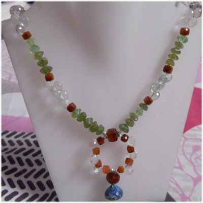 Natural 268.25ct Semi Precious Necklace .925 Sterling: Natural 268.25ct Semi Precious Necklace .925 Sterling **|**|** Natural 268.25 ctw Semiprecious Necklace .925 Sterling Silver ; MSRP: $810