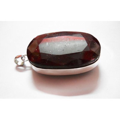 Natural 229.25 CTW. Ruby Oval Pendant .925 Sterling Sil: Natural 229.25 CTW. Ruby Oval Pendant .925 Sterling Sil **|**|** Natural 229.25 CTW. Ruby Oval Pendant .925 Sterling Silver ; MSRP: $600
