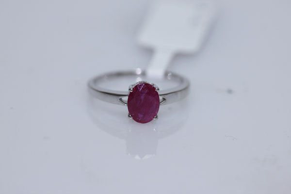 10.25 CTW RUBY RING .925 STERLING SILVER: 10.25 CTW RUBY RING .925 STERLING SILVER **|**|** 10.25 CTW RUBY RING .925 STERLING SILVER ; MSRP: $275