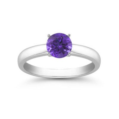Genuine 0.55 ctw Tanzanite Solitaire Ring 14kt: Genuine 0.55 ctw Tanzanite Solitaire Ring 14kt **|**|** Ring Tanzanite AA-AAAPurple Round 1 Round Cut @ 0.55 ctw 3.214ktWhite 6.5 ; Availability: 3-10 Business days, ready to ship, with certification 