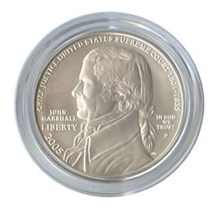 US Commemorative Dollar Uncirculated 2005-P Chief Justi: US Commemorative Dollar Uncirculated 2005-P Chief Justi **|**|** US Commemorative Dollar Uncirculated 2005-P Chief Justice John Marshall