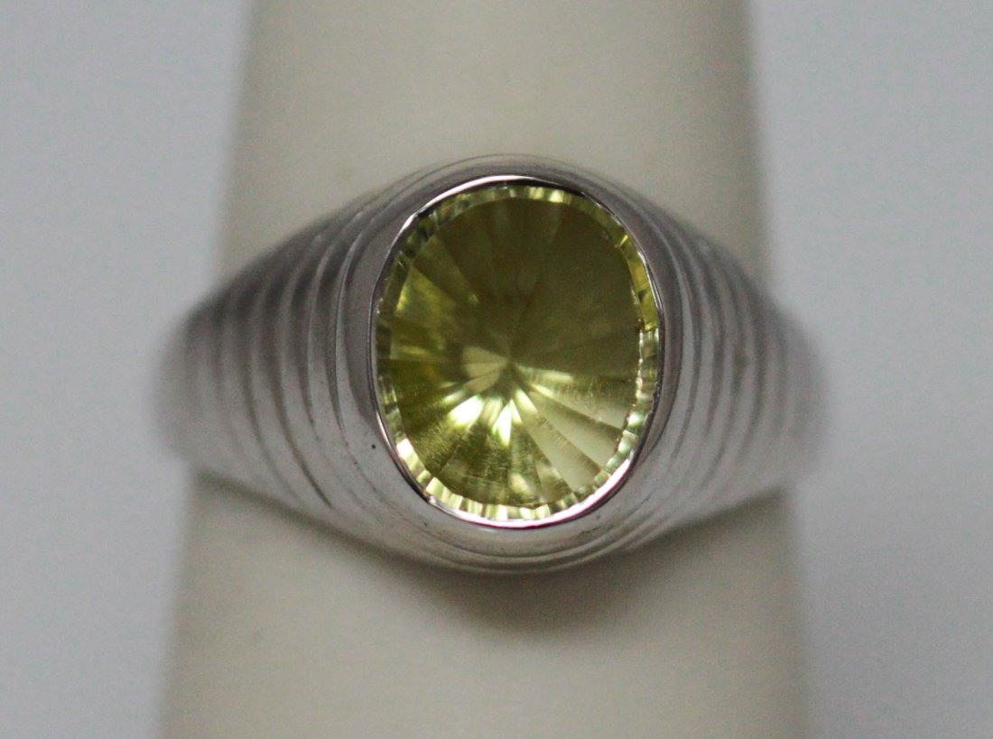 1.98 CTW LEMON TOPAZ RING .925 STERLING SILVER: 1.98 CTW LEMON TOPAZ RING .925 STERLING SILVER **|**|** 1.98 CTW LEMON TOPAZ RING .925 STERLING SILVER