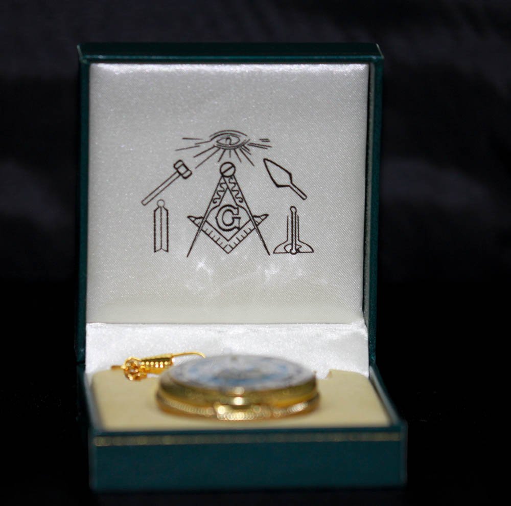 COLLECTORS EDITION BLUE MASONIC POCKET WATCH: COLLECTORS EDITION BLUE MASONIC POCKET WATCH **|**|** COLLECTORS EDITION BLUE MASONIC POCKET WATCH