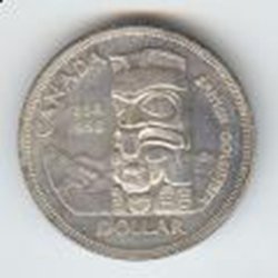 Canada 1958 silver dollar, Totem Pole: Canada 1958 silver dollar, Totem Pole **|**|** Canada 1958 silver dollar, Totem Pole