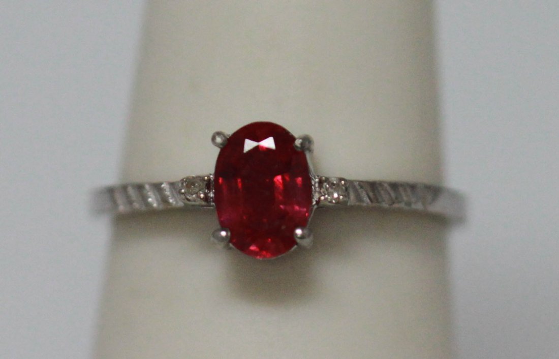 11.62 CTW RUBY AND DIAMOND RING .925 STERLING SILVER: 11.62 CTW RUBY AND DIAMOND RING .925 STERLING SILVER **|**|** 11.62 CTW RUBY AND DIAMOND RING .925 STERLING SILVER