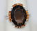 9.35 CTW SMOKEY TOPAZ AND CITR. .925 STERLING SILVER RI