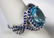 8.11 CTW BLUE TOPAZ & SAPPHIRE RING - 2
