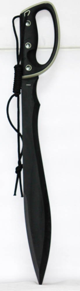 BLACK 20 INCH HEAVY DUTY MACHETE WITH HOLDING SLEEVE: BLACK 20 INCH HEAVY DUTY MACHETE WITH HOLDING SLEEVE **|**|** BLACK 20 INCH HEAVY DUTY MACHETE WITH HOLDING SLEEVE