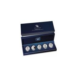 2011 American Eagle 25th Anniversary 5pc Silver Set Ori: 2011 American Eagle 25th Anniversary 5pc Silver Set Ori **|**|** 2011 American Eagle 25th Anniversary 5pc Silver Set Original Box